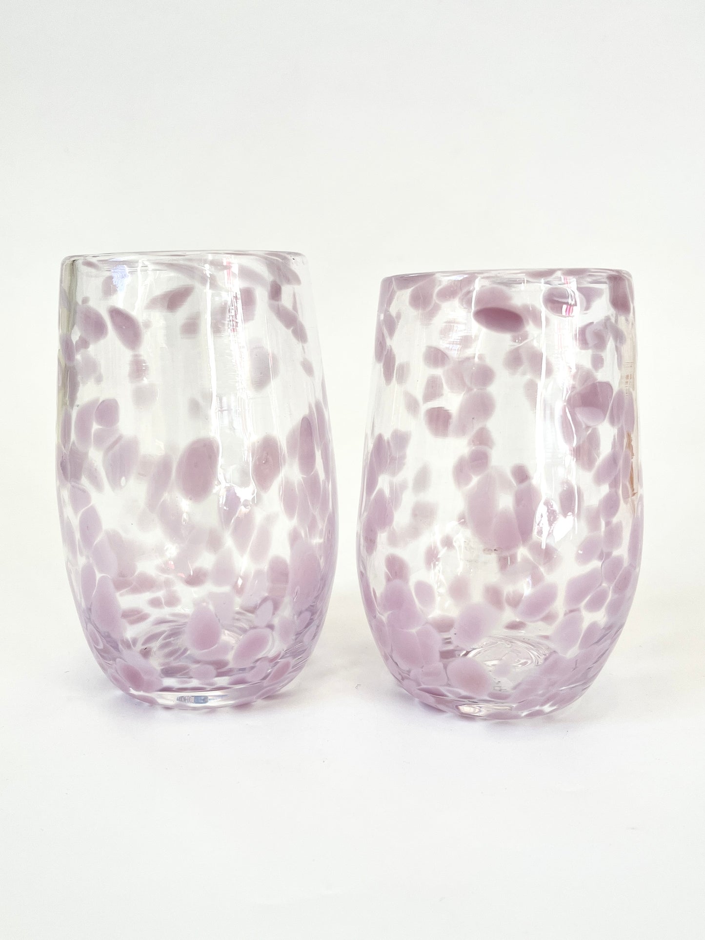 Handblown Glass Tumbler - Soft Violet