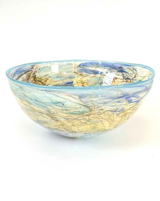 Shard Glass Bowl in Blue