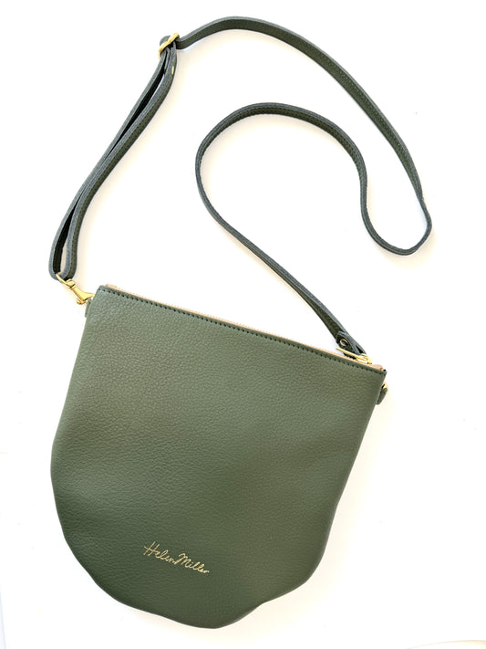Party Pouch Handbag - Meadow Green Leather