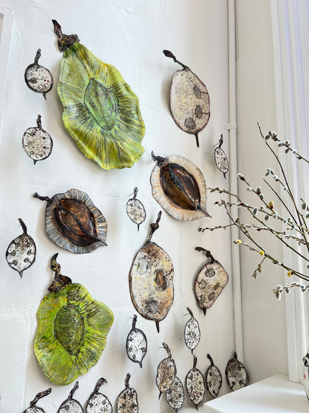 Slippery Elm Seed Pod Canvas Artwork - "Healing" (25102)