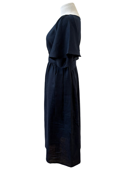 "Kelsey" Dress - Navy Linen