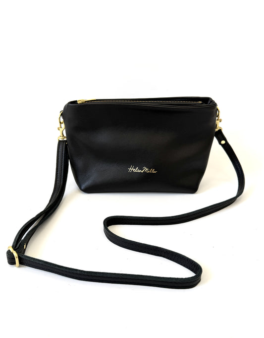 Grab 'n' Go handbag  - Black Leather