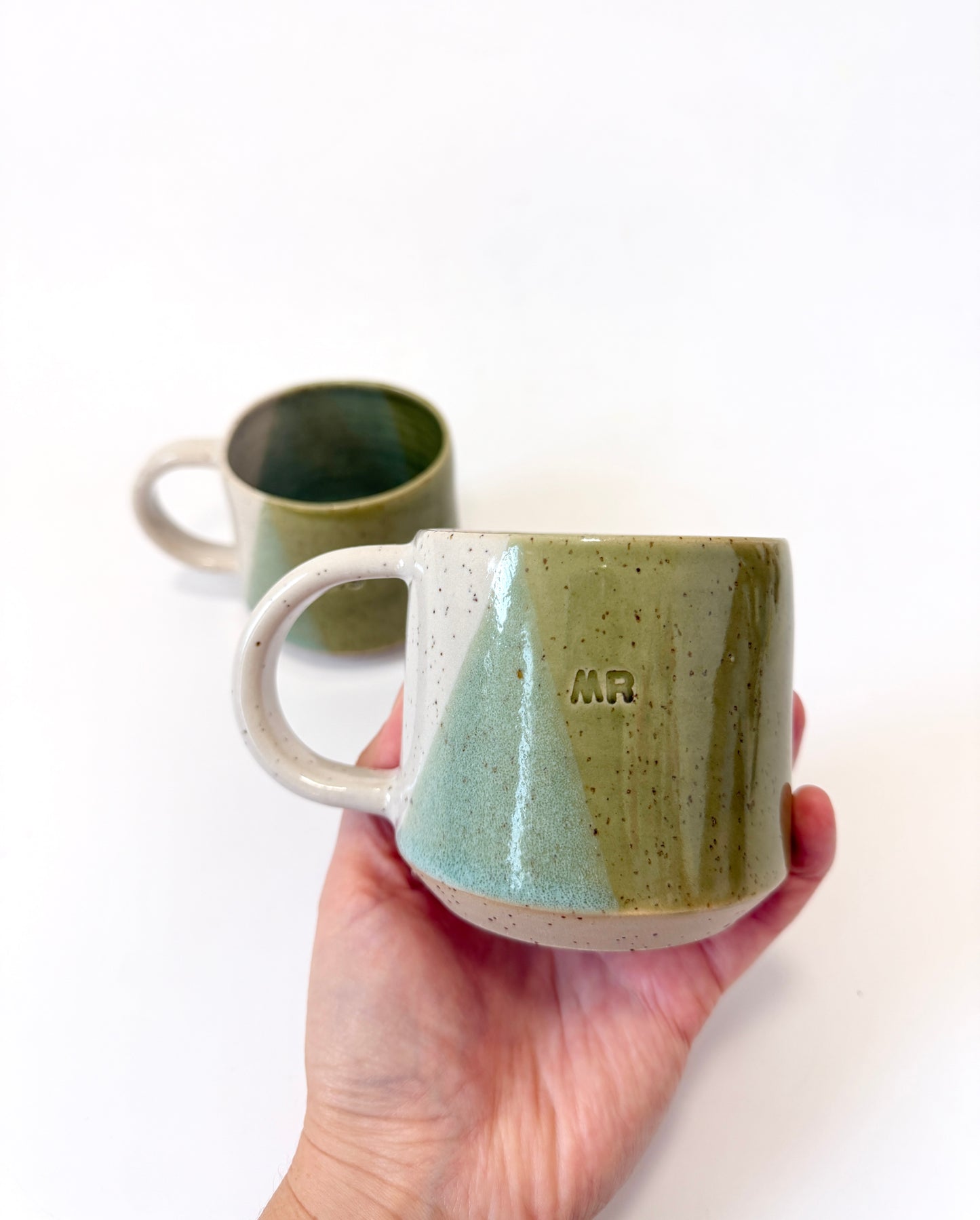 Ceramic "Mr." Mug - Olive