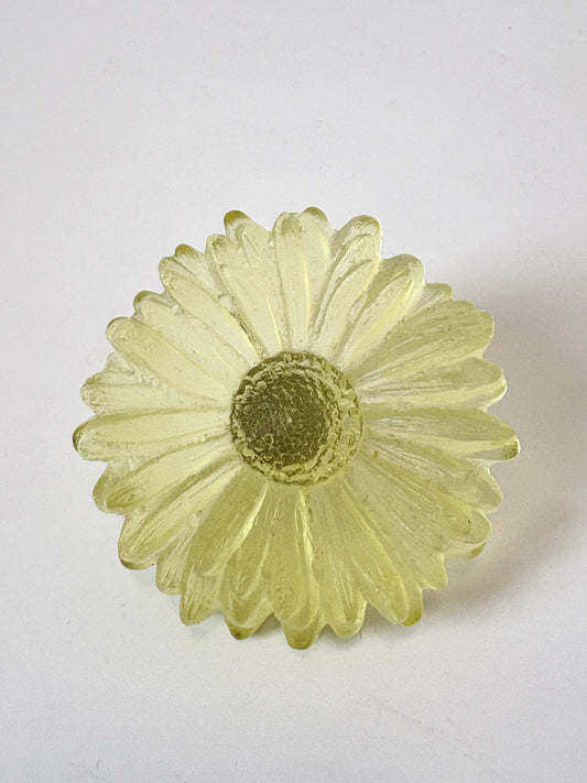 Cast Glass Marguerite Flower - Citrine - Garden Path Series