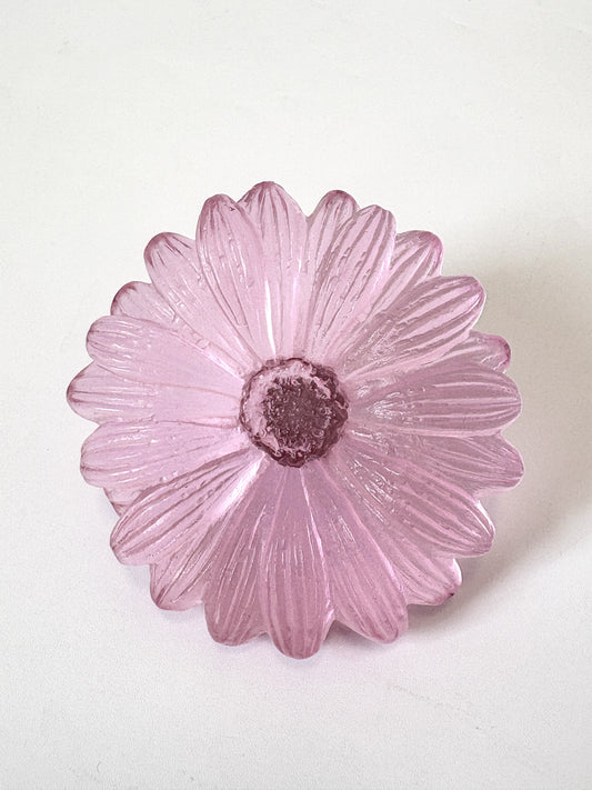 Cast Glass Daisy Flower - Pink - Garden Path Series