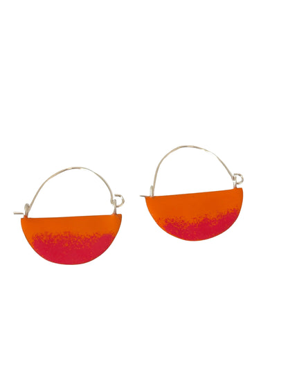 Landscape Earrings - Orange / Red