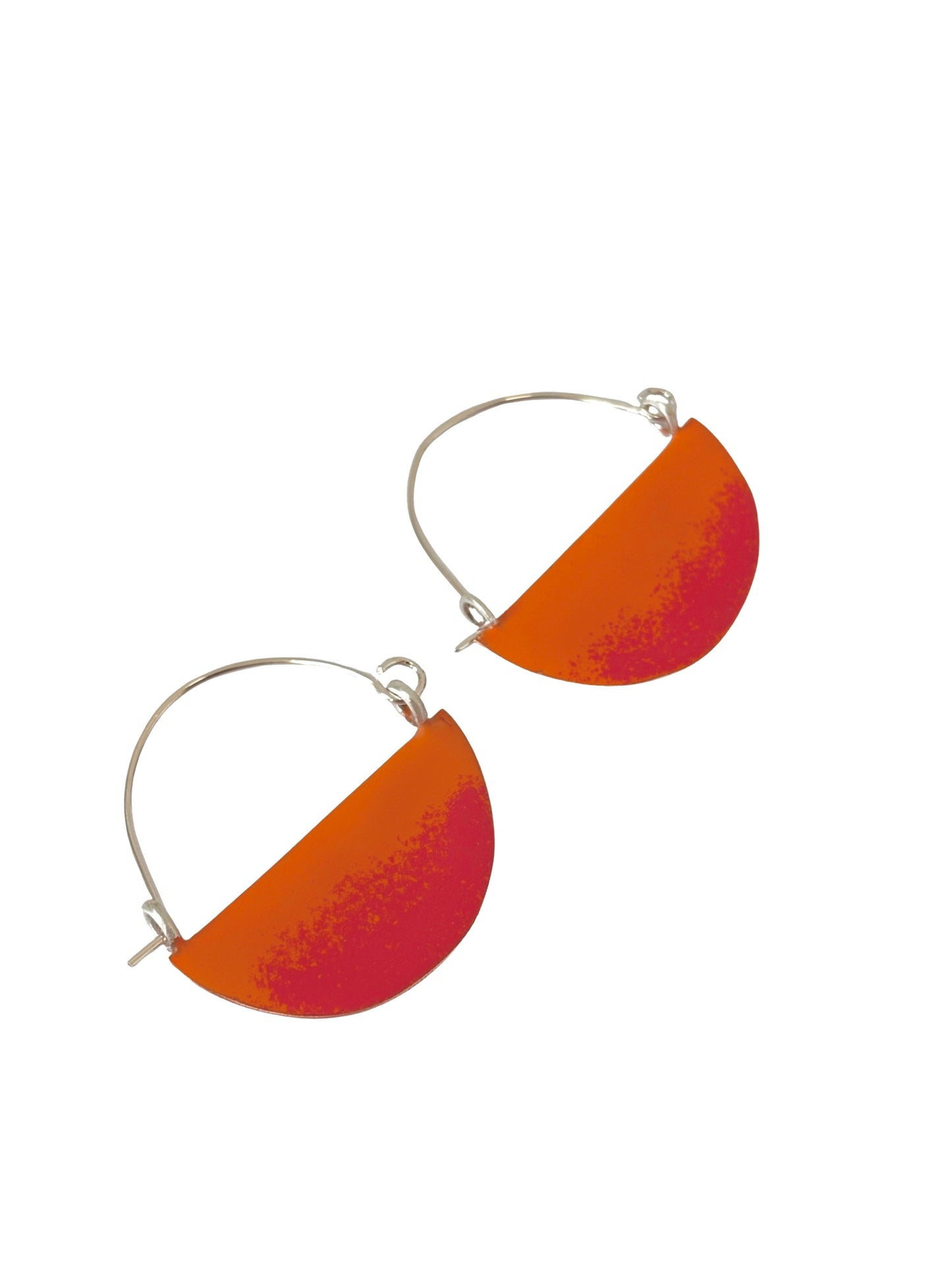 Landscape Earrings - Orange / Red