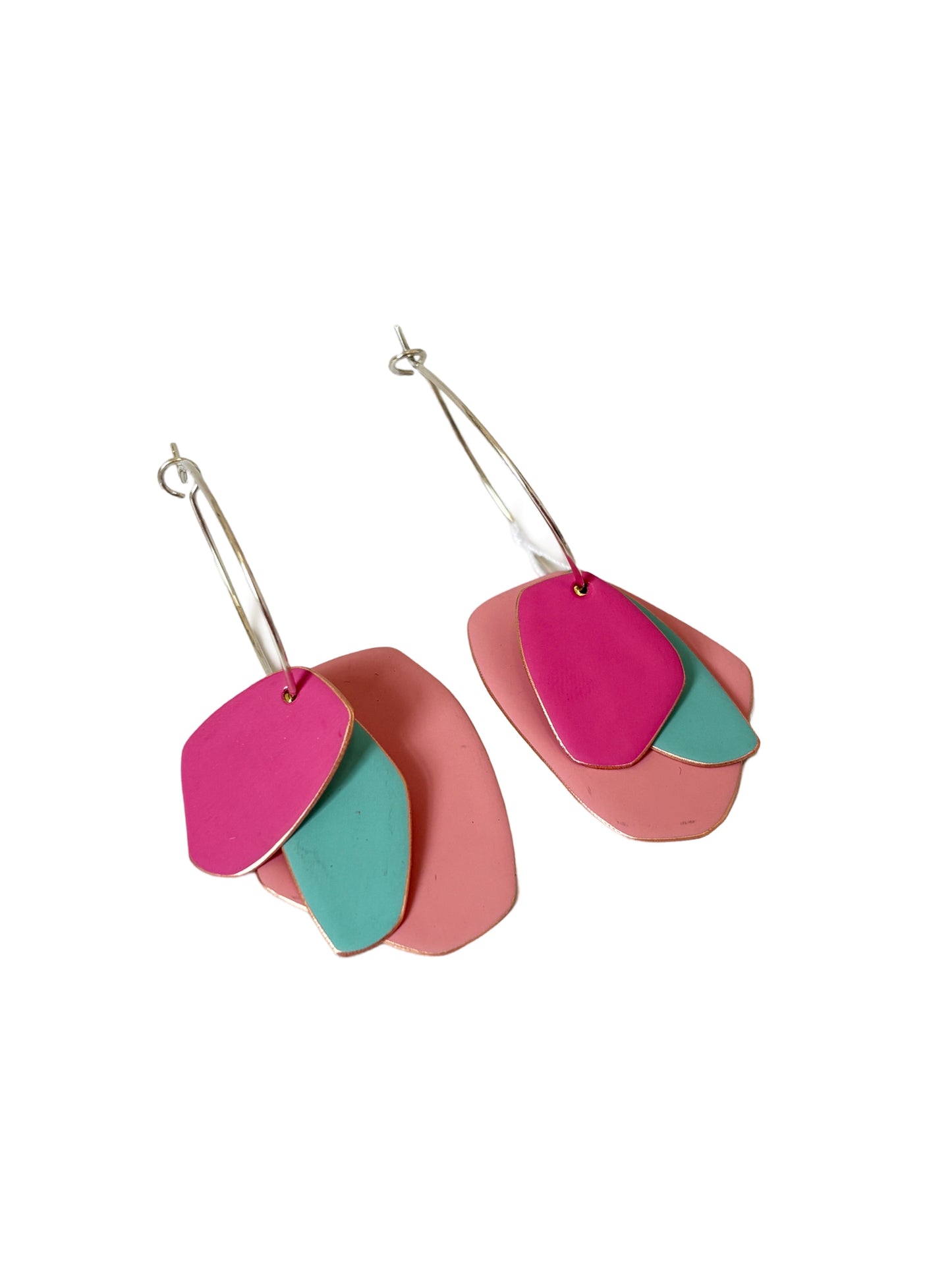 Lou Drop Earrings - Pink, Turquoise, Neon