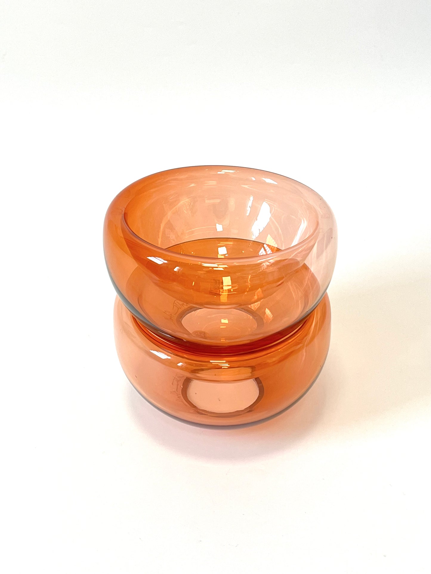Handblown Glass Mini "Fulvio" Bowl - Apricot