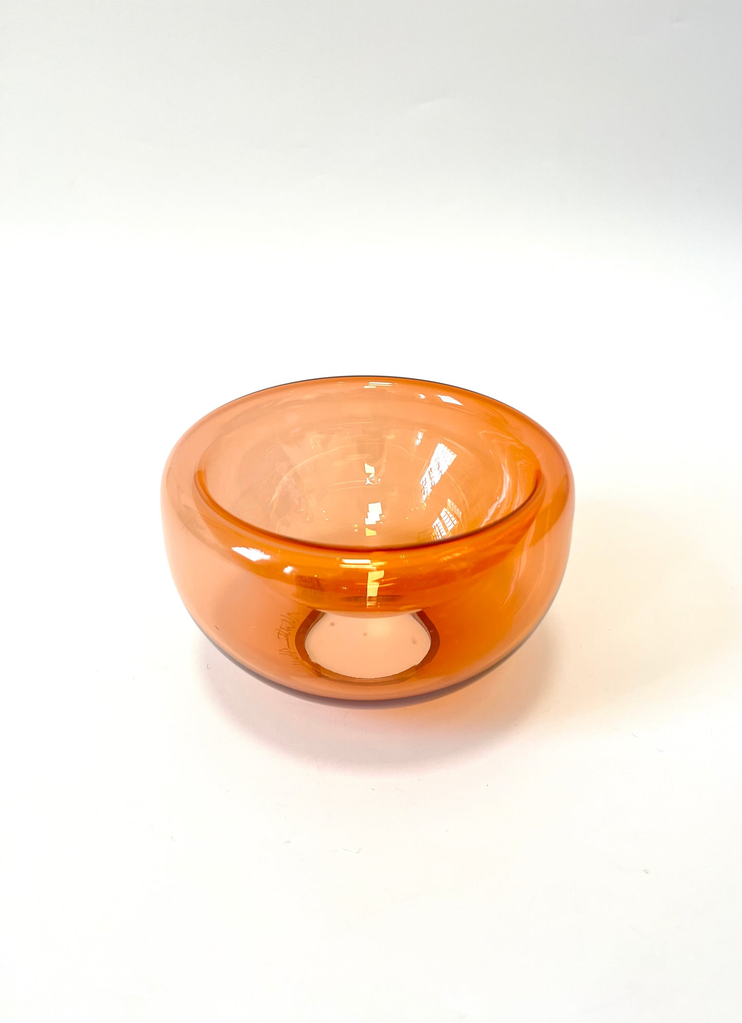 Handblown Glass Mini "Fulvio" Bowl - Apricot