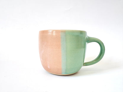 *Exclusive* Two-Toned Ceramic Mug - Pink / Aqua