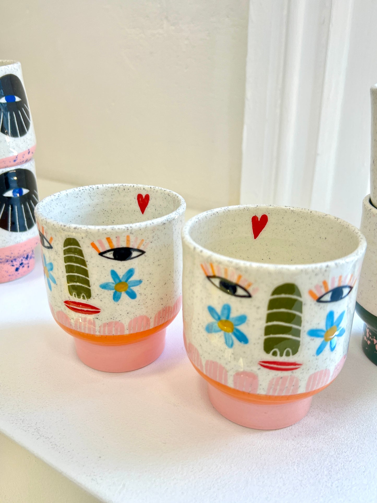 Ceramic Goblet by Studio Soph - Daisy Face