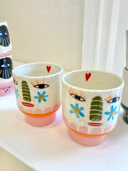 Ceramic Goblet by Studio Soph - Daisy Face