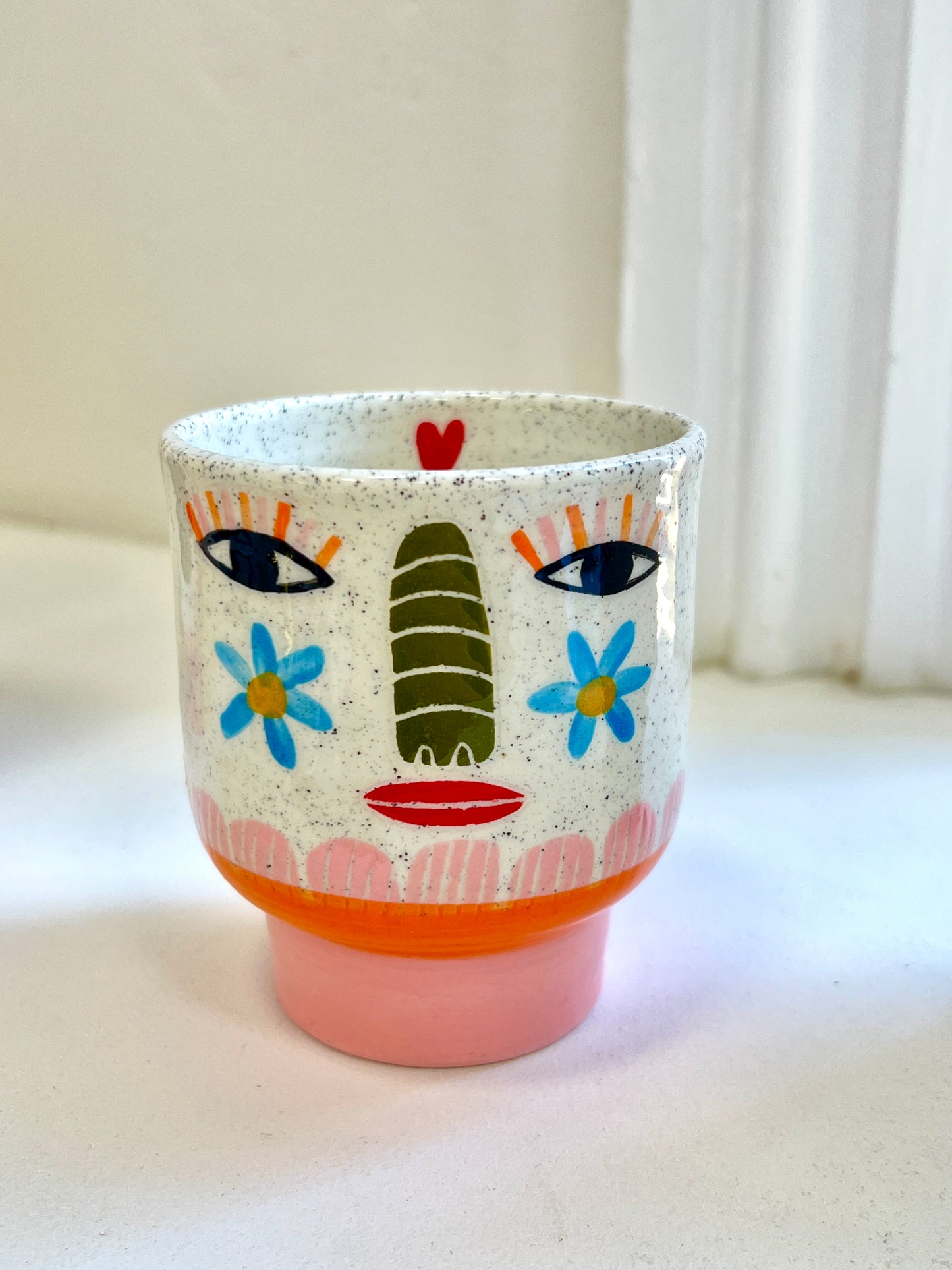 Ceramic Goblet by Studio Soph - Daisy Face
