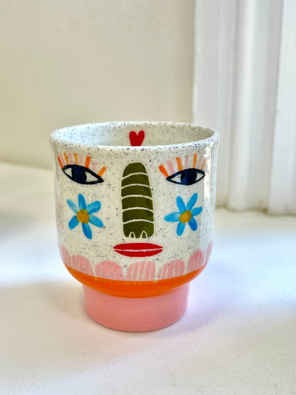 Ceramic Goblet by Studio Soph - Daisy Face