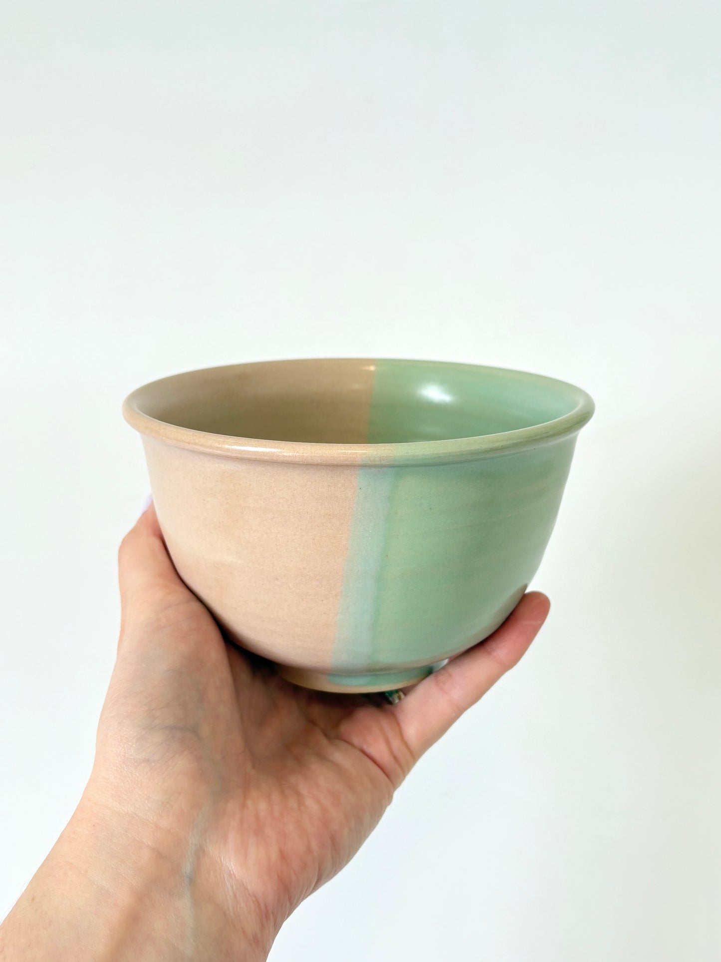 *Exclusive* Two-Toned Icecream Bowl - Pink / Aqua