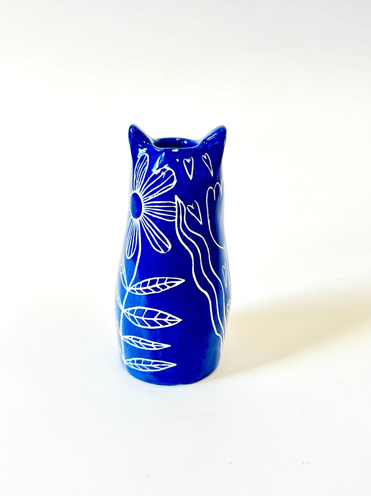 Miniature Cat Vase by Studio Soph - Blue