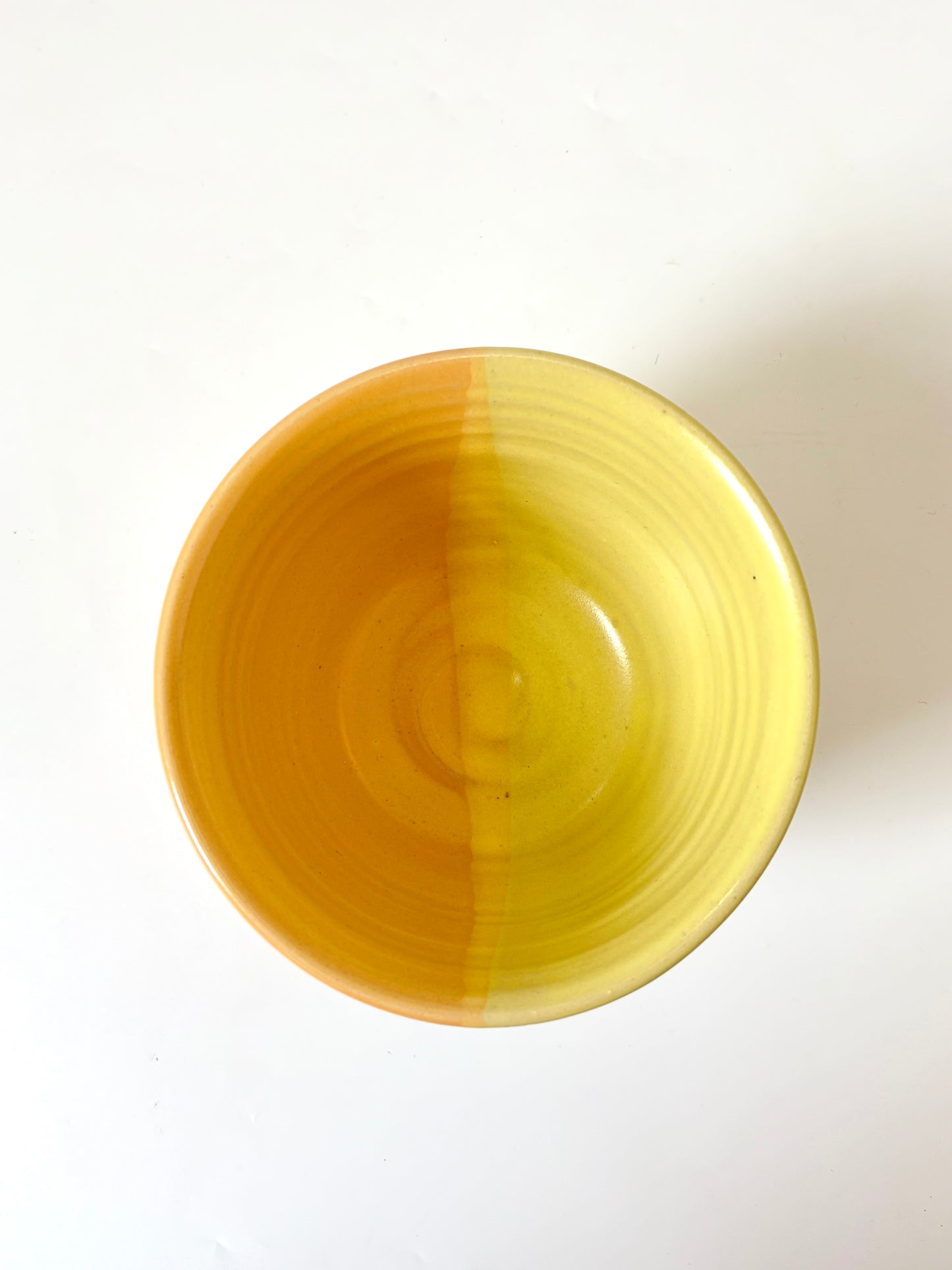 *Exclusive* Two-Toned Icecream Bowl - Lemon / Peach