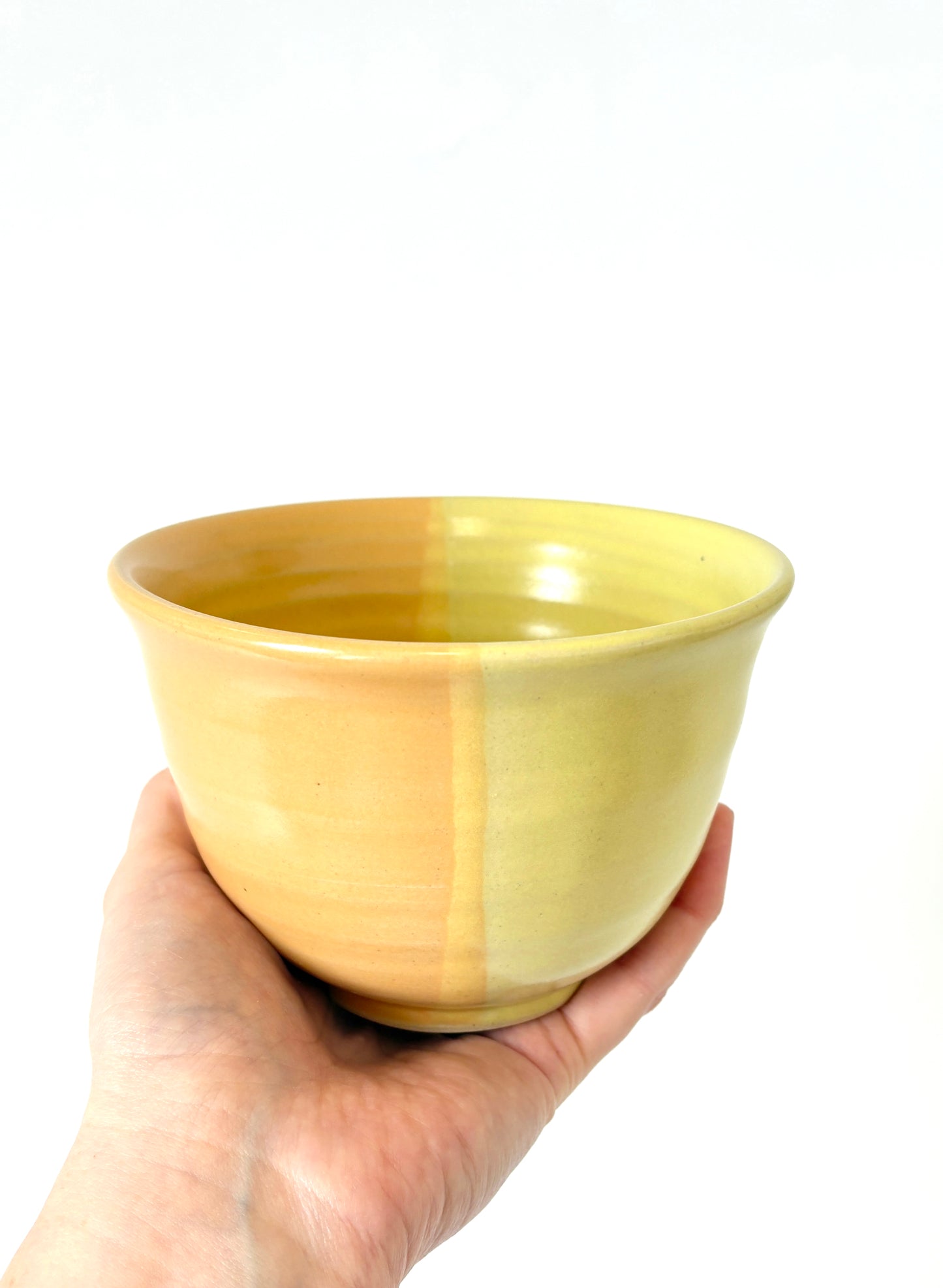 *Exclusive* Two-Toned Icecream Bowl - Lemon / Peach