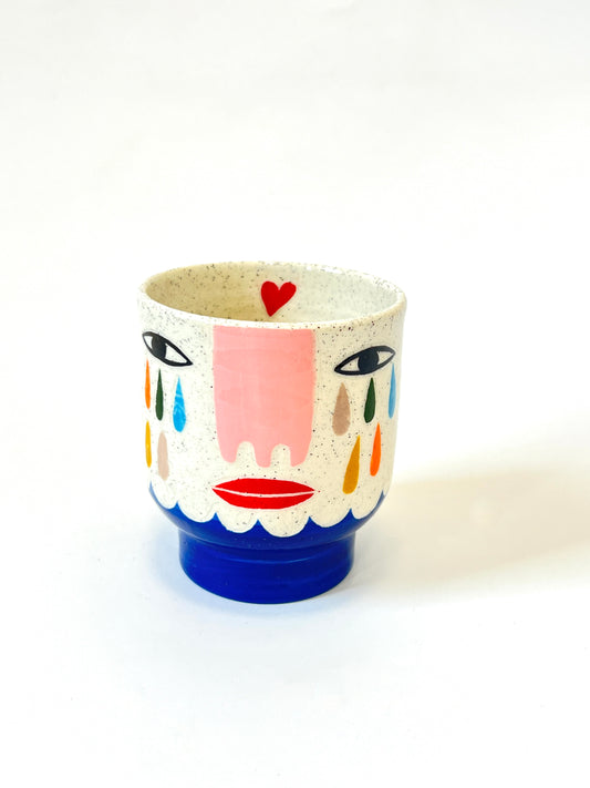 Ceramic Goblet by Studio Soph - Rainy Face