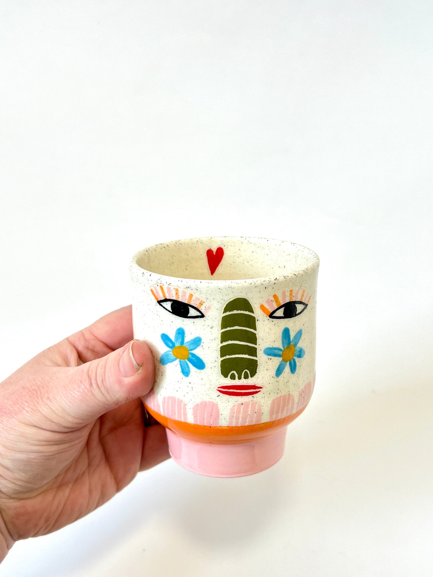 Ceramic Goblet by Studio Soph - Daisy Face