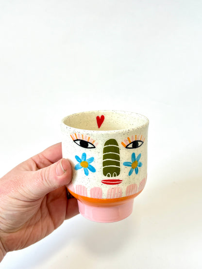 Ceramic Goblet by Studio Soph - Daisy Face