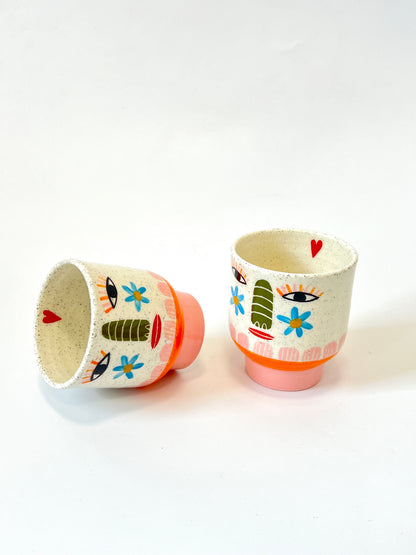 Ceramic Goblet by Studio Soph - Daisy Face