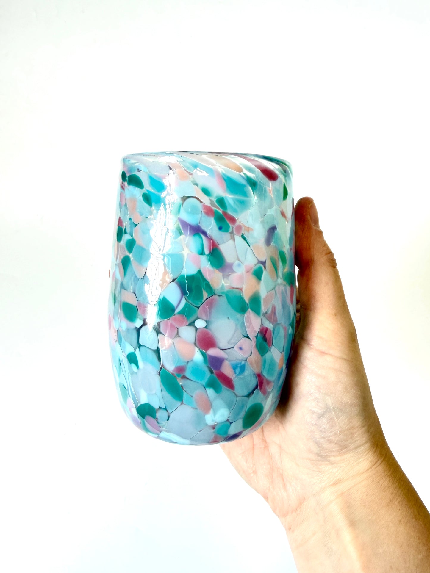 Handblown Glass Tumbler - Mermaid