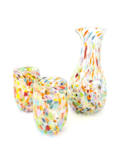 Handblown Glass Carafe - New Waterlily (23717)