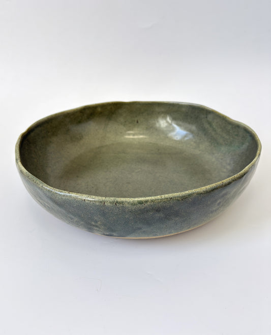 Large Ceramic Serving Bowl - Kelp Green