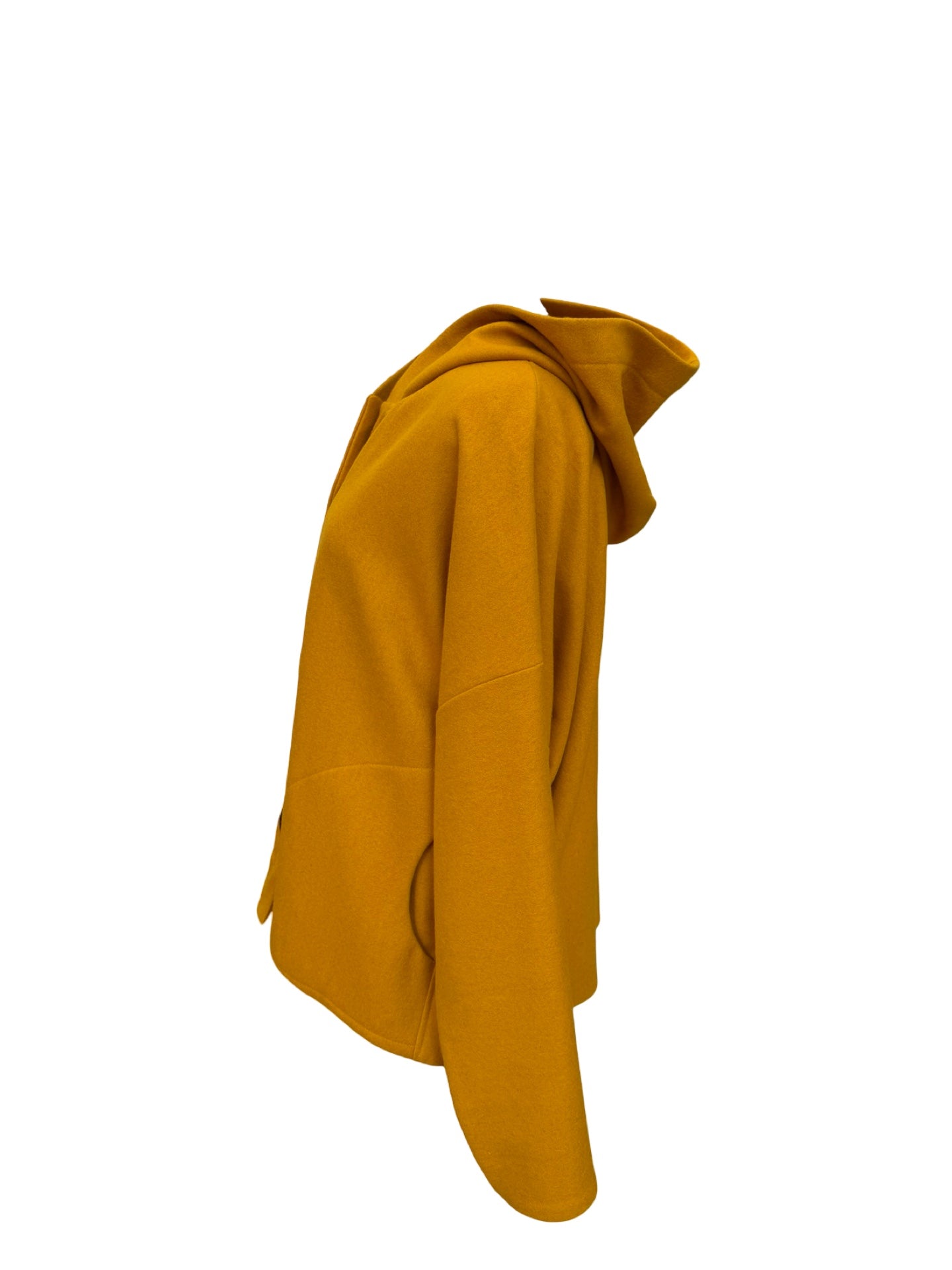 "Ava" Wool Blend Jacket - Yellow Mustard