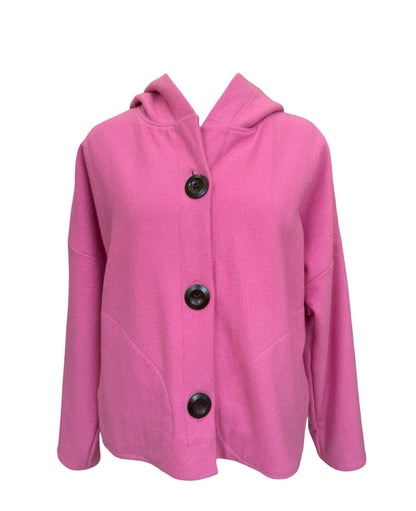 "Ava" Wool Blend Jacket - Candy