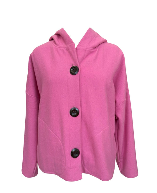 "Ava" Wool Blend Jacket - Candy