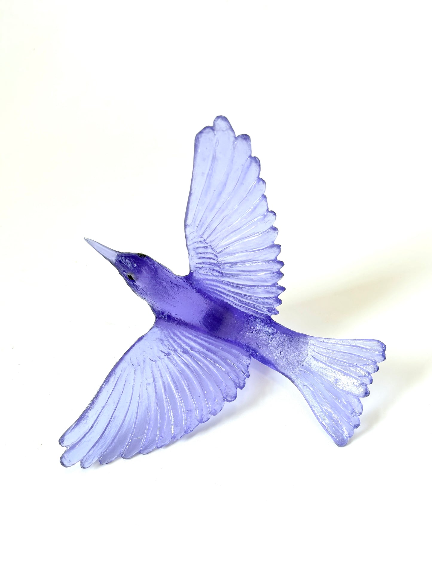 Silvereye / Tauhou - Hyacinth - Glass artwork by Luke Jacomb