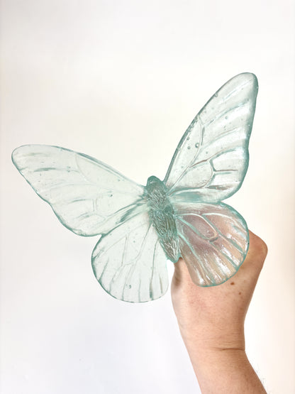 Pale Jade Monarch Glass Butterfly Artwork - Classic - by Luke Jacomb