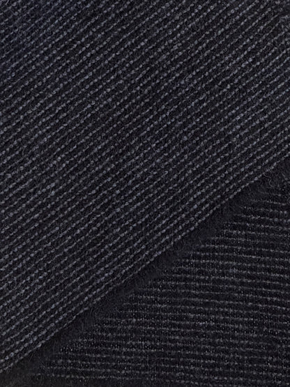 Bias Scarf Possum Merino - Black / Charcoal