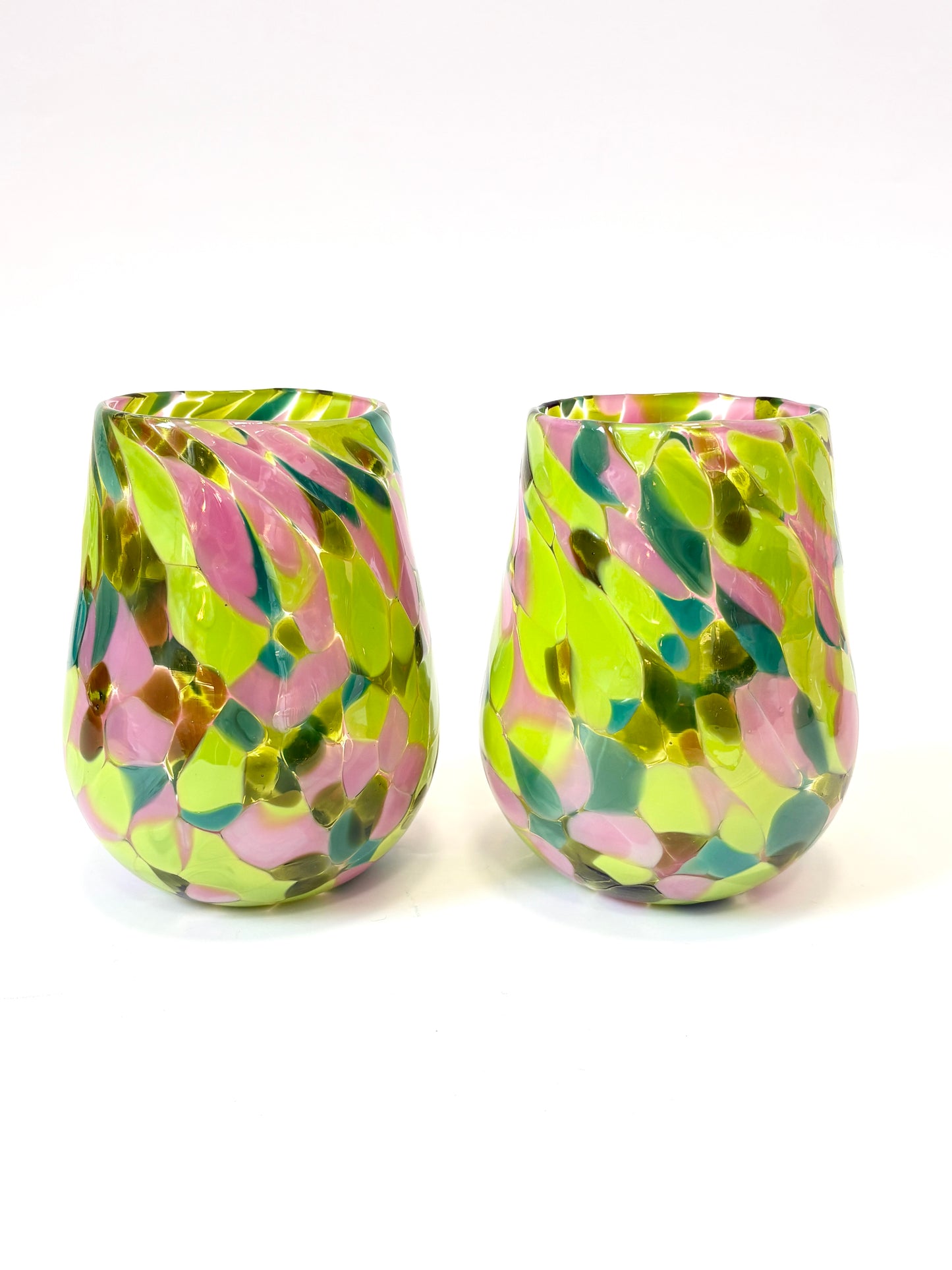 Handblown Glass Tumbler - 'Watermelon' edition