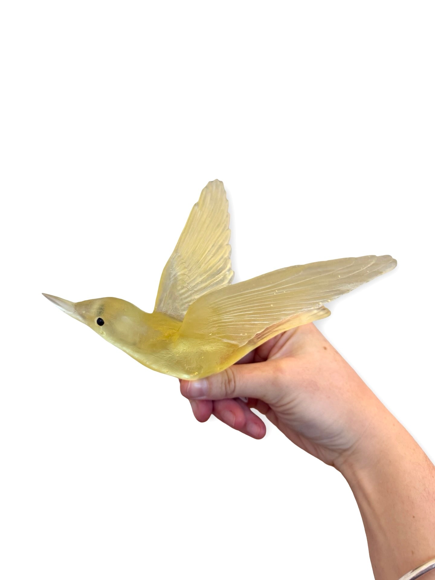 Bellbird / Korimako #2 (Wings Back) - Citrine