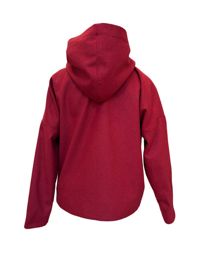"Ava" Wool Blend Jacket - Burgundy
