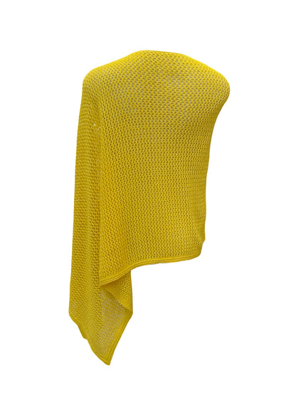 Cotton Merino Mesh Poncho / Buttercup