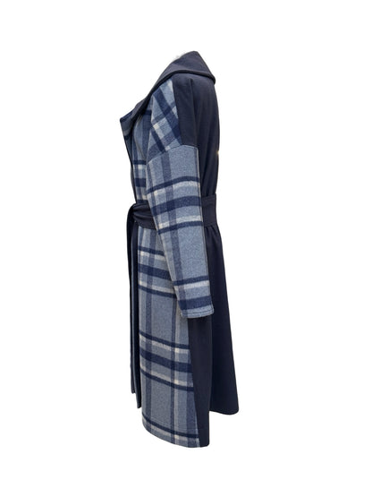 One-Off  "Niki" Coat - Blues