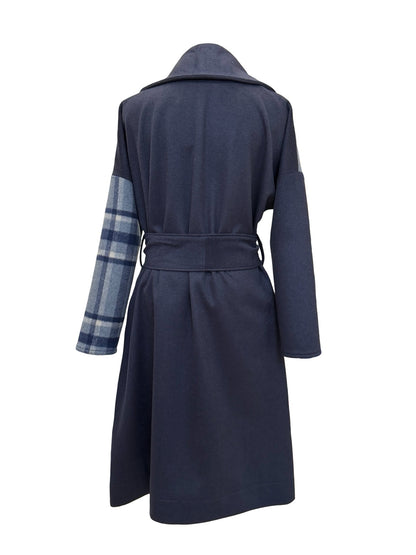 One-Off  "Niki" Coat - Blues