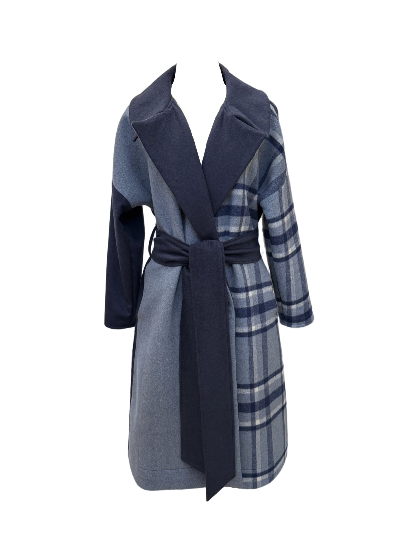 One-Off  "Niki" Coat - Blues