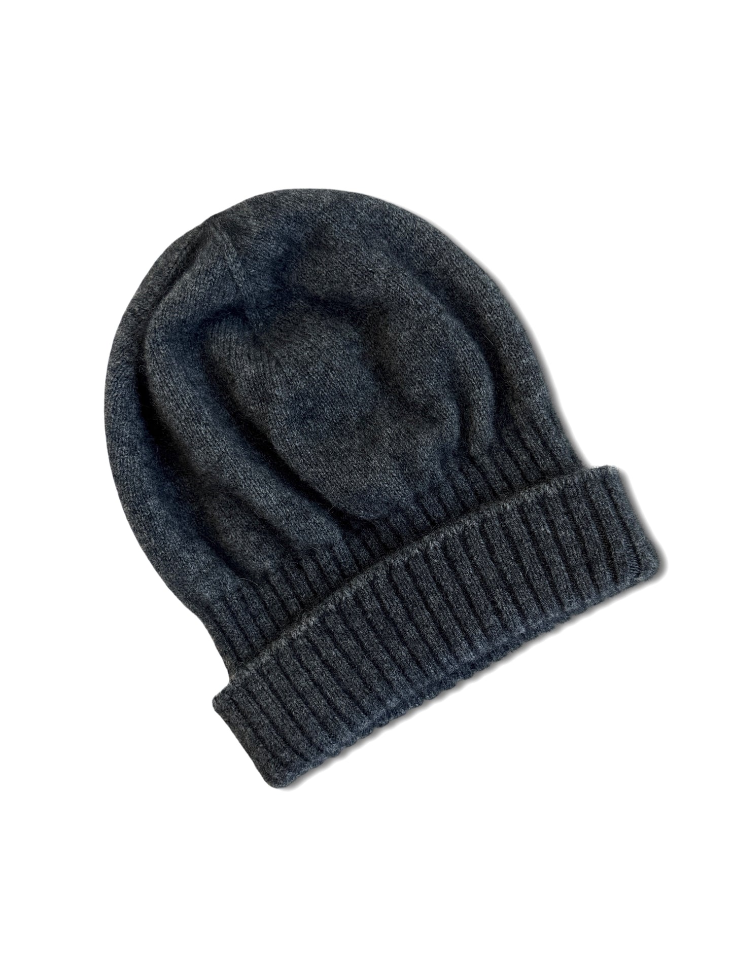 Possum Merino Turn Back Beanie - Charcoal