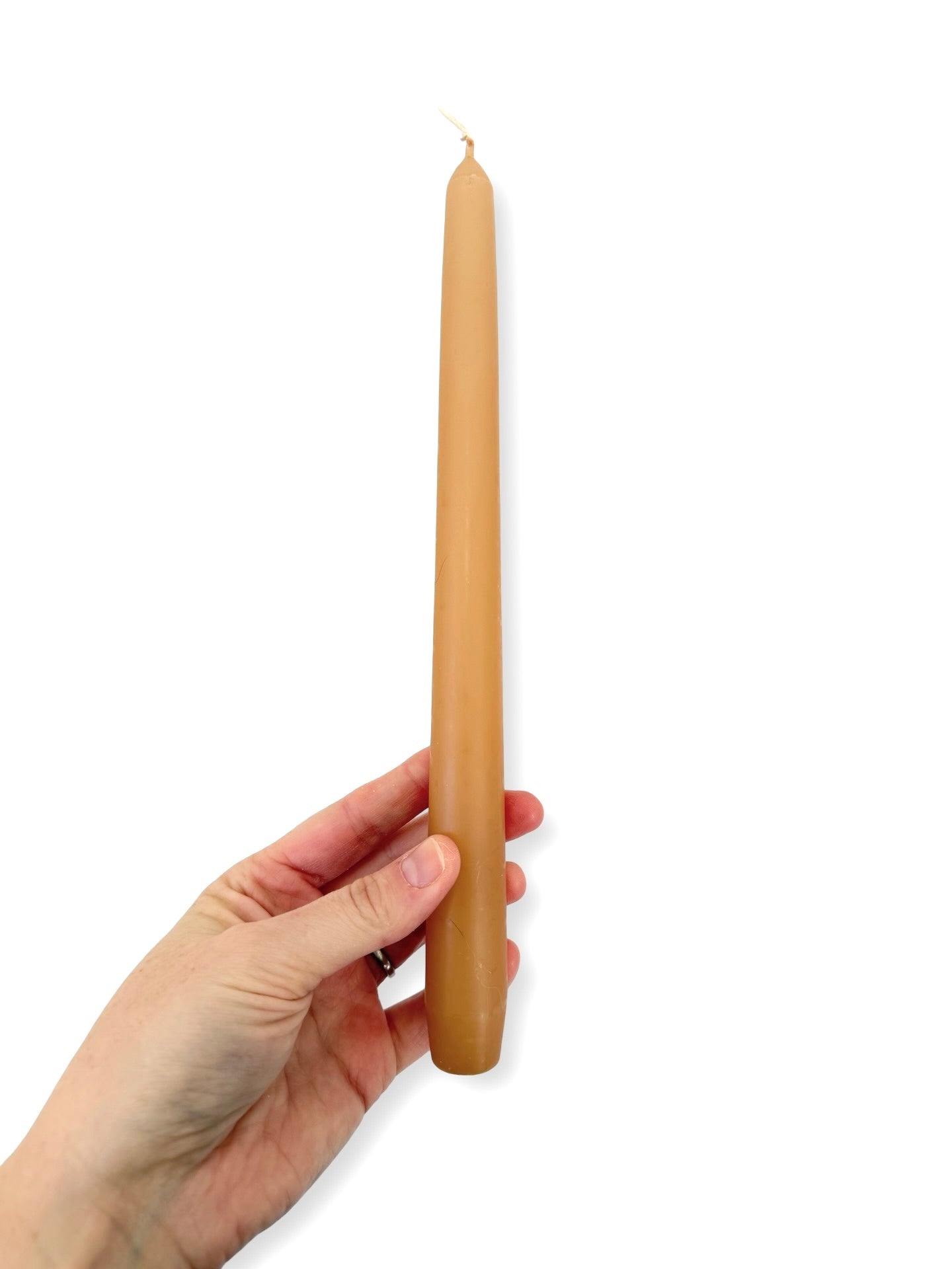 Almond Venetian Tapered Candle - 250mm