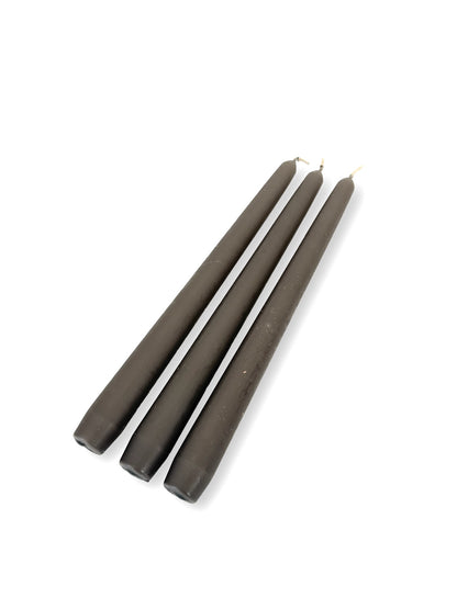 Stone Grey Venetian Tapered Candle - 250mm