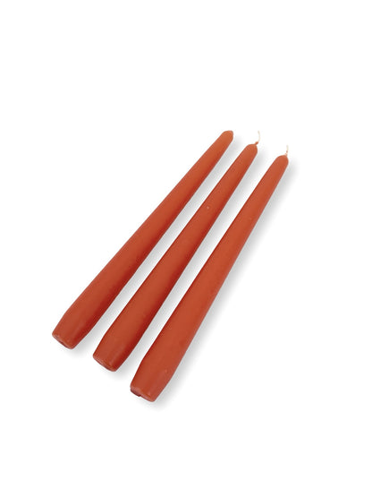 Burnt Orange Venetian Tapered Candle - 250mm