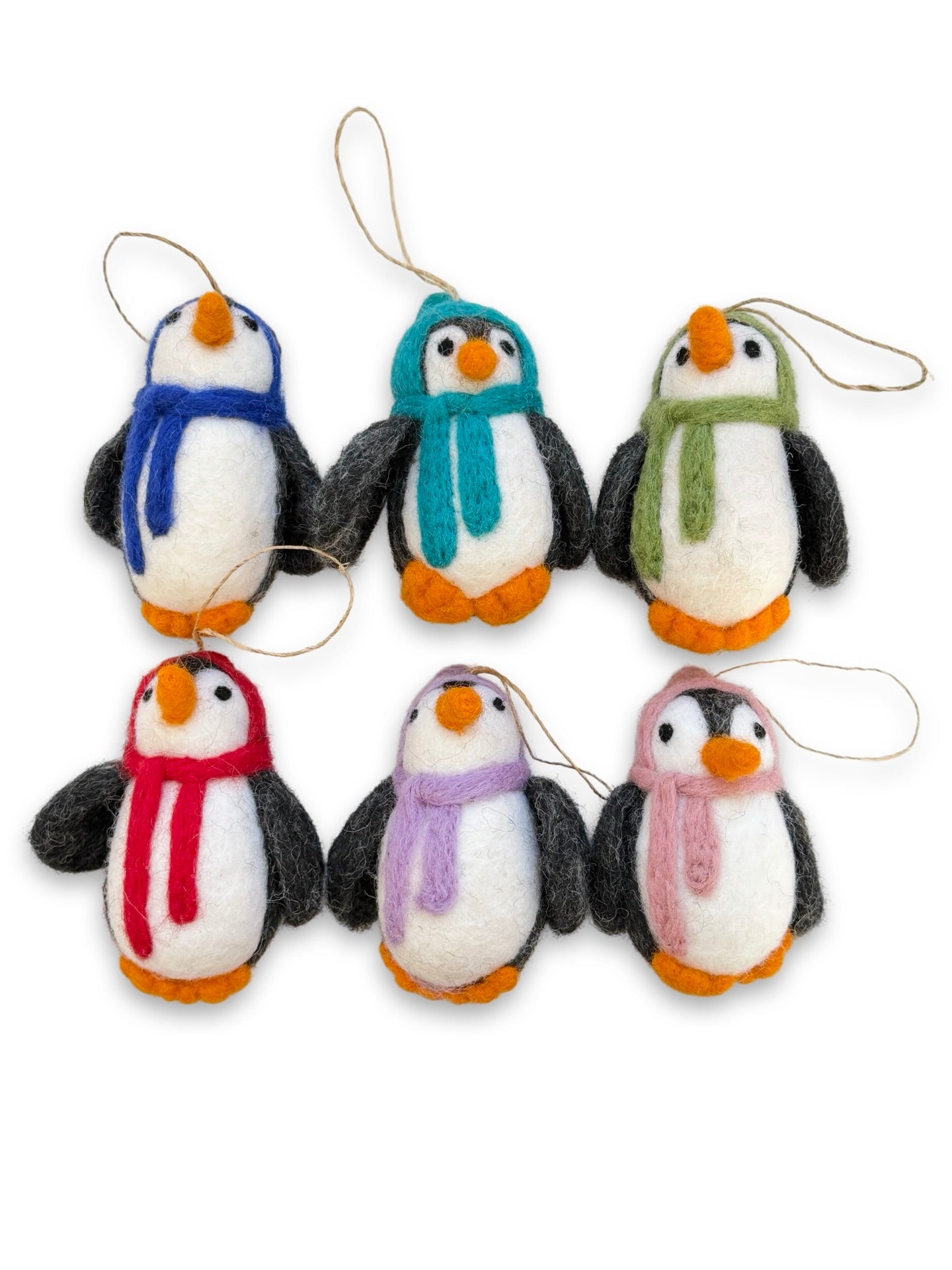 Felted Wool Penguin - Blue