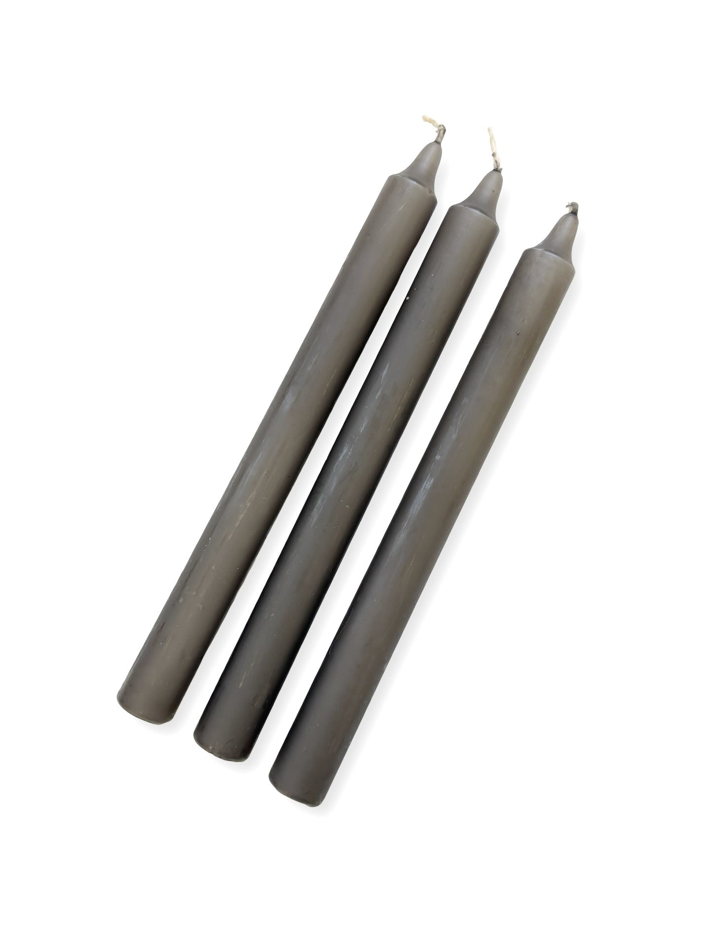 Stone Grey Coloured Candle - 240mm