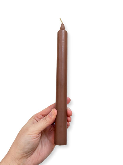 Mocha Coloured Candle - 240mm